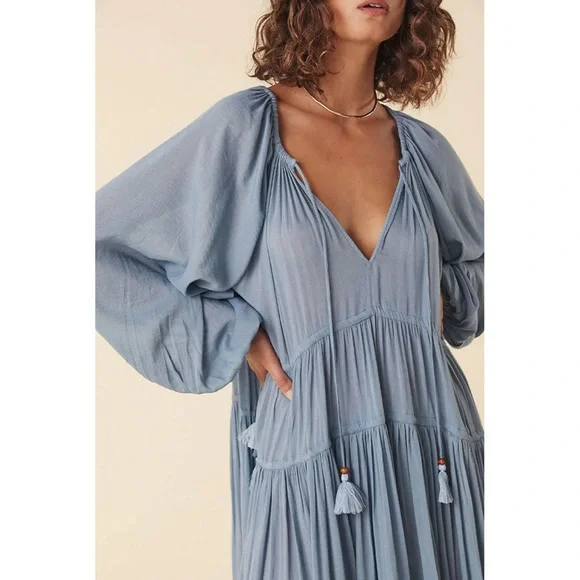 Spell belladonna gown in dusty blue size L - Picture 6 of 12